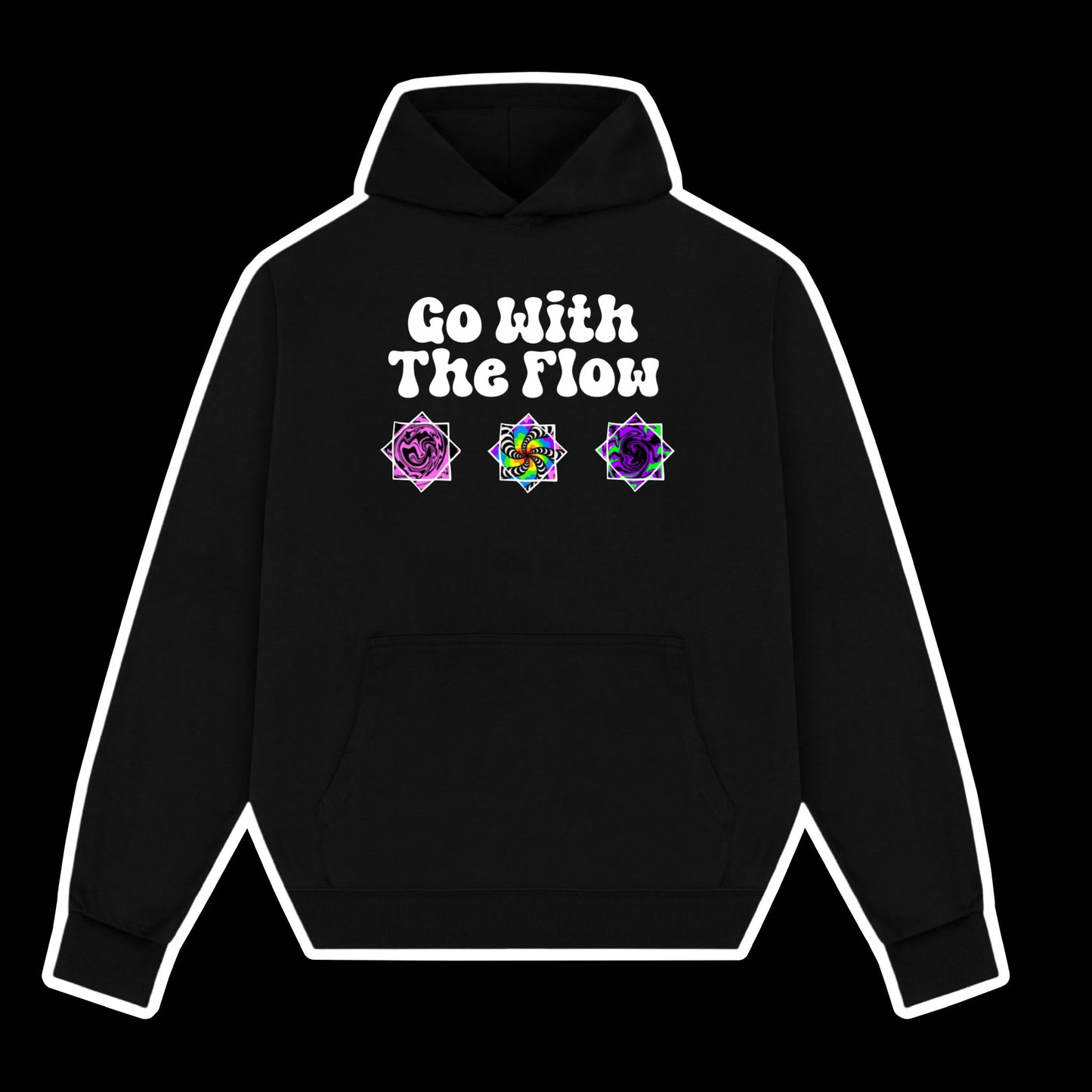 Go with the flow hoodie